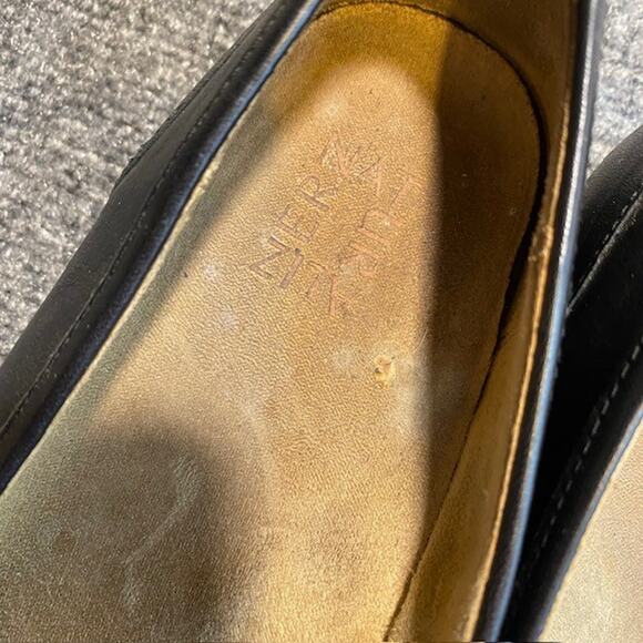 Naturalizer Milo Loafers Womens 11 Soft Black Leather Slip On Low Top Flats - Picture 5 of 6